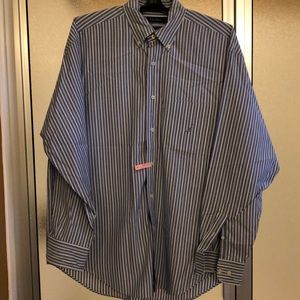 Nautical long sleeve button down shirt.